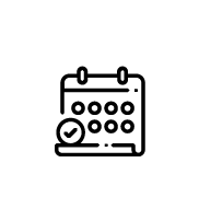 Calendar icon for scheduling dental appointments.